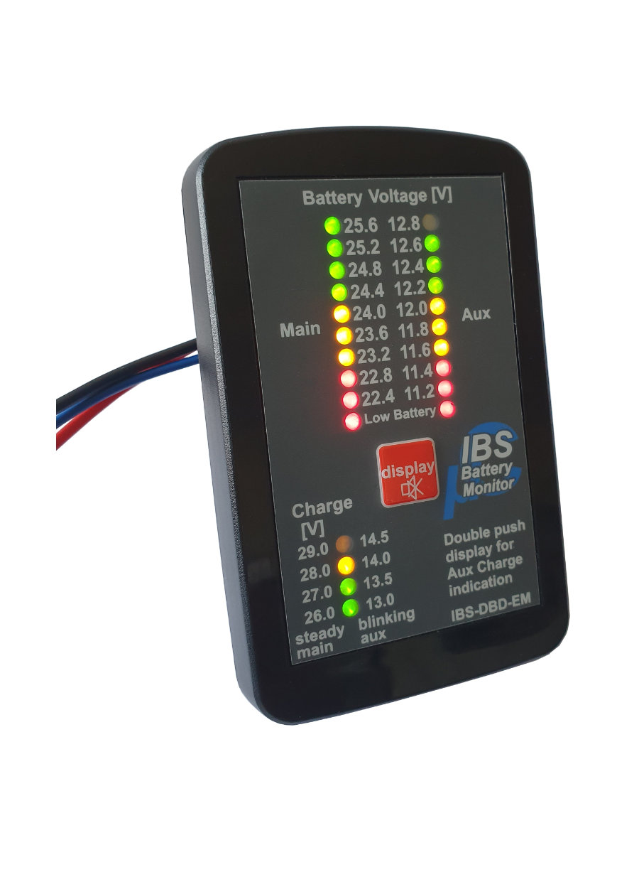 IBS Batteriemonitor DBD-VP für IBS-DBM20 Fzg. mit 24V Startbatt. & 12 Zusatzbatt.