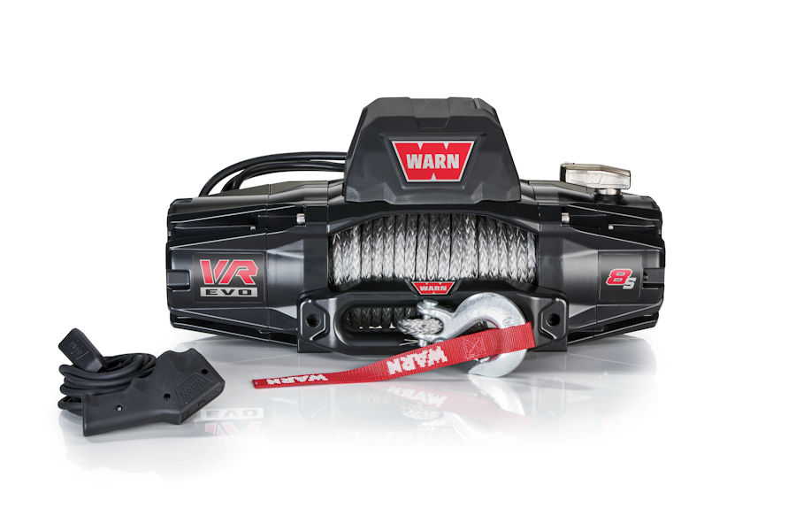 Seilwinde WARN VR EVO 8s 12V 3.629 kg Zugkraft, Kunststoffseil