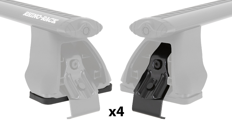 Fußkit für Rhino 2500 Multi Fit System 4 Klammern und 4 Gummiunterlagen