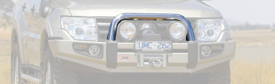 Scheinwerferschutzbügel für Saharabar 2-3934100 Mitsubishi, 76 mm, ohne TÜV