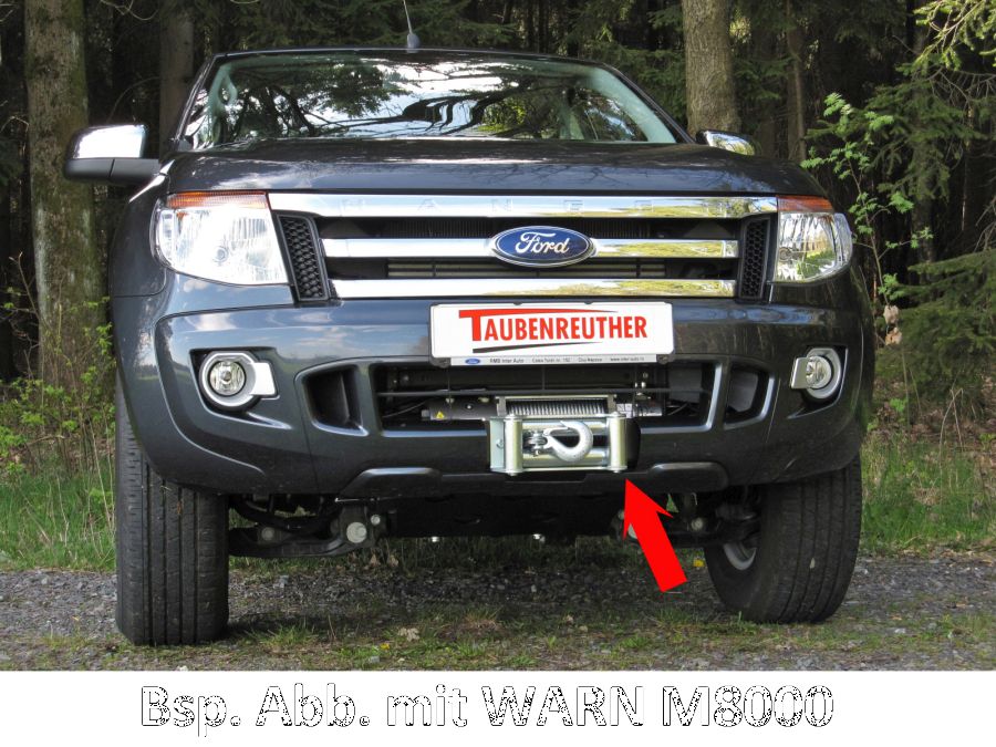 Seilwinden Set Ford Ranger `12-`19 mit WARN XDC