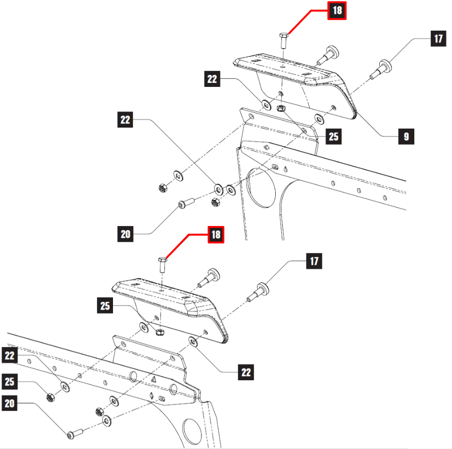 Rhino Rack Sechskantschraube M6x16, Edelstahl (1 Stk), für 50-11RJLB1