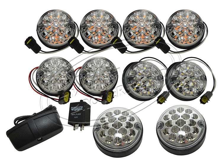 Defender Wipac Led Set in klar, Rückleuchten, Bremslicht, Blinker, Standlicht,  Defender bis 2015