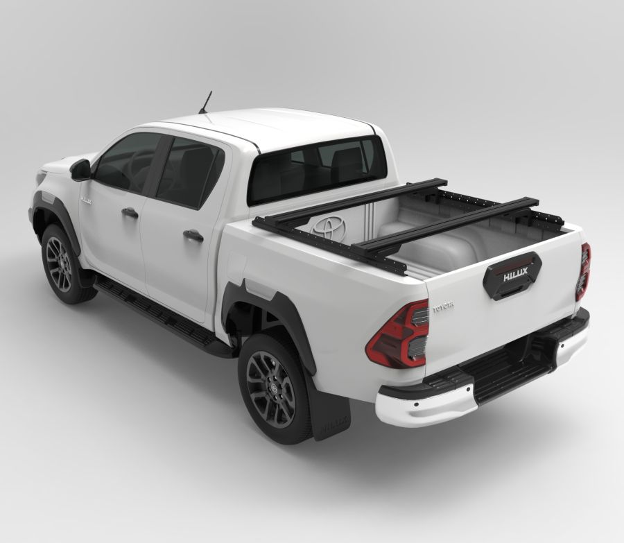 Muli-Rack System ''flach'' DoubleCab, inkl. 2 Rhino Rack Reconn Querträger