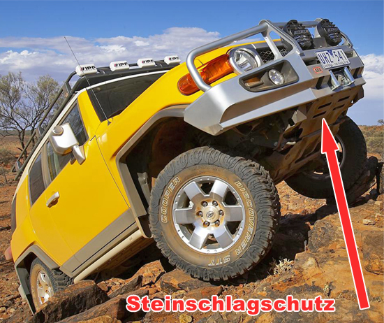 Steinschutzplatte Toyota FJ Cruiser zur ARB-Stoßstange 2-3420210
