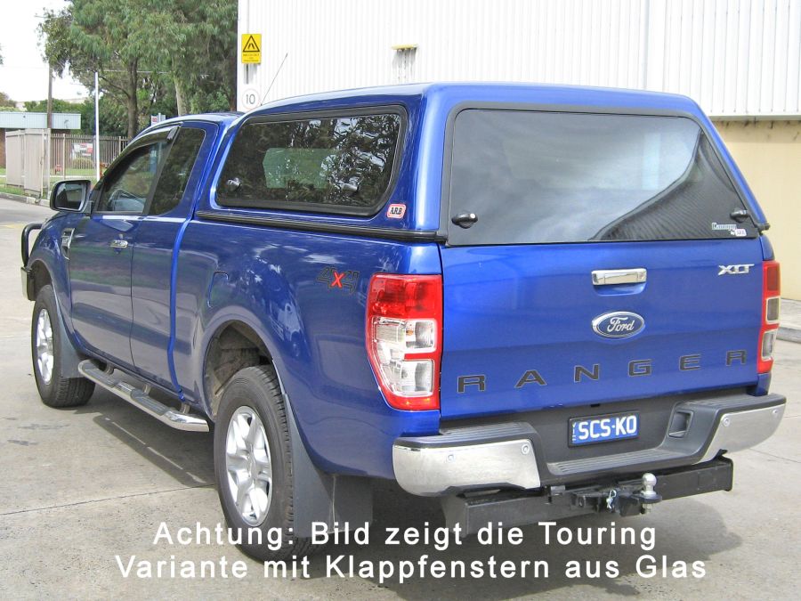 Basic Hardtop für Ford Ranger 12-23 2AB X-Cab flach, glatt, seitl. geschlossen