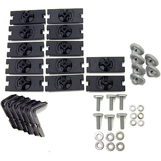 Adapter für Rhino Alu-Gepäckkorb 3 Querträger/5 Planken Vortex Bars