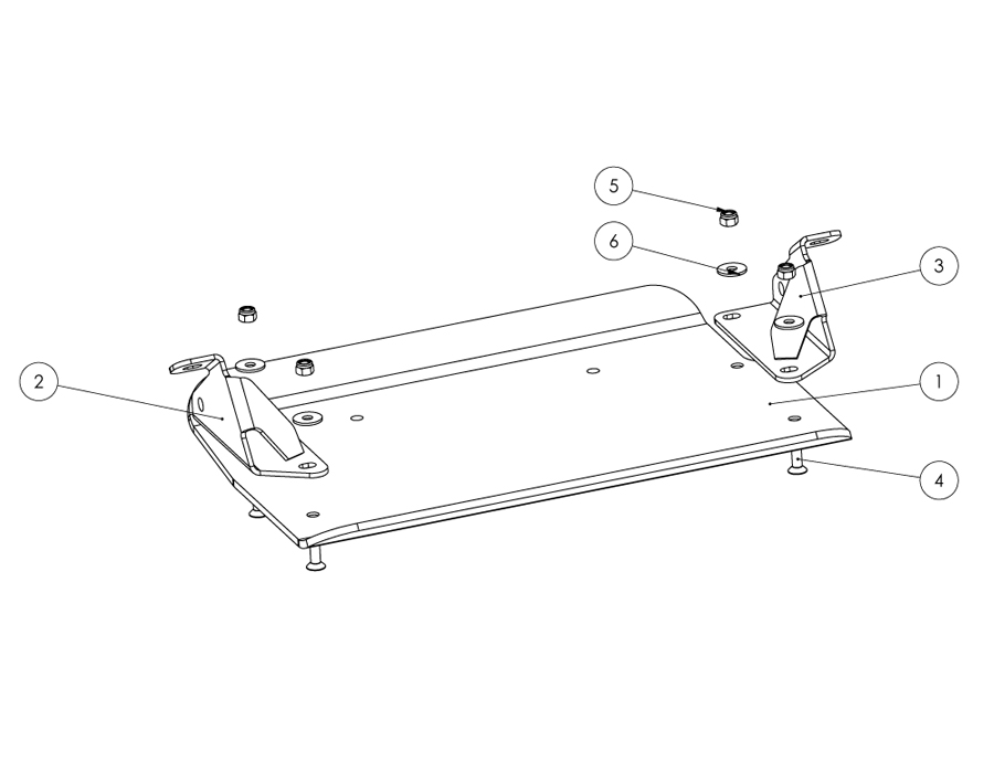 Unterfahrschutz Toyota J 73/75/78/79 -`06, Vorderachse, 6mm Aluminium