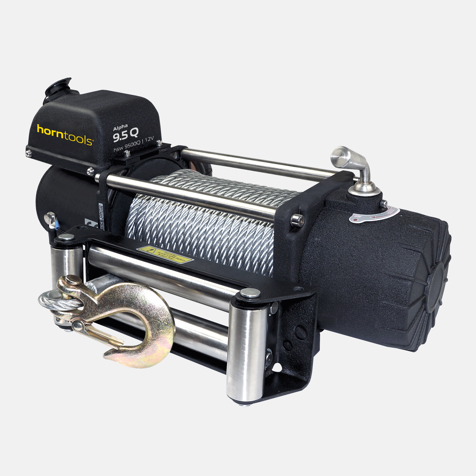 horntools Seilwinde Alpha  4,3 Tonnen Quick Modell 12 Volt Stahlseil