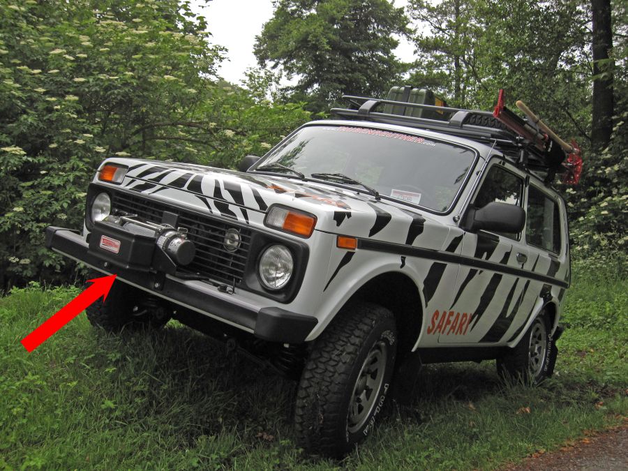Seilwinden Set Lada Niva (Taiga) mit WARN M8000