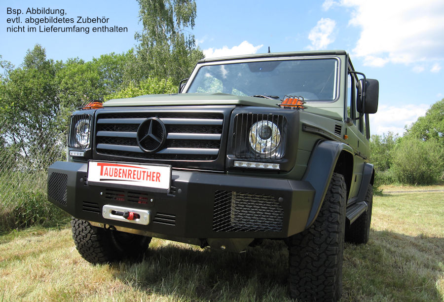 Seilwindenstoßstange Mercedes G350 & G500 `16-`18, inkl. WARN EVO 10S