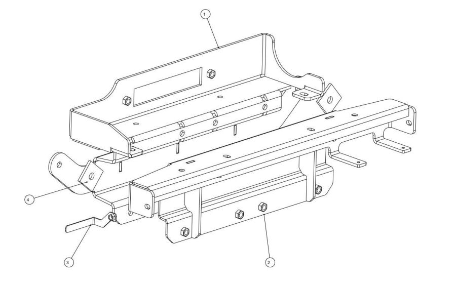 Seilwinden Set für VW AMAROK bis 2016 inkl. WARN Zeon 8