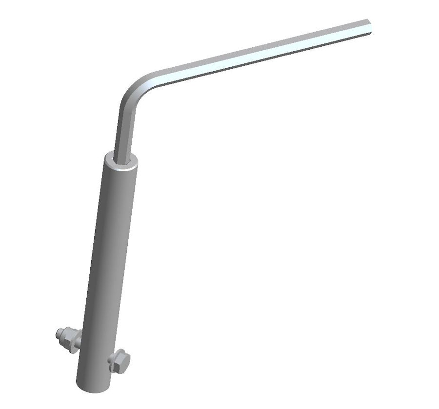 Verlängerungsgestänge-kit 100mm für Freilaufhebel, gerade