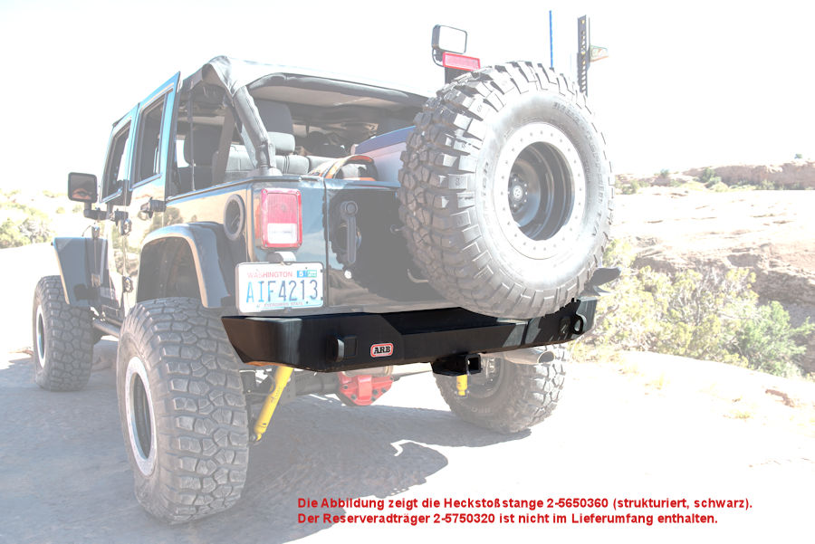 ARB Heckstoßstange Jeep Wrangler JK, strukturierte Oberfläche, schwarz