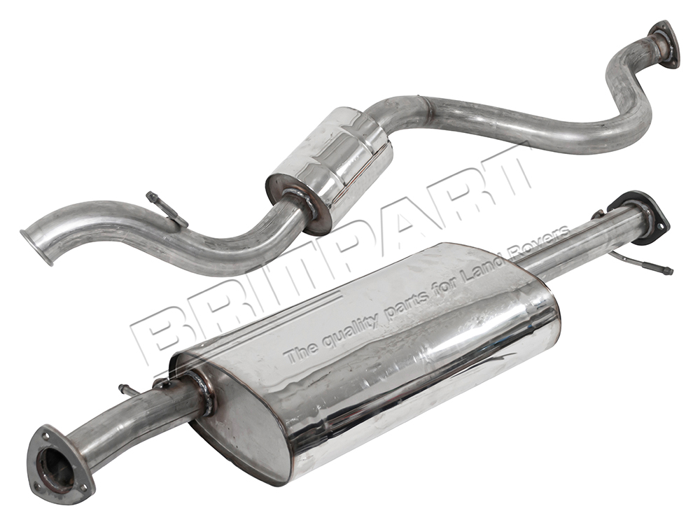 Edelstahl Abgasanlage Defender 110 2.4