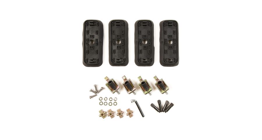 Fußkit für Rhino 2500 Multi Fit System 4 Klammern und 4 Gummiunterlagen
