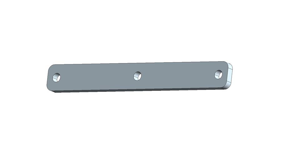 Muli-Rack Ersatz Gewindeplatte 2, M8, für 55-010 & 55-020