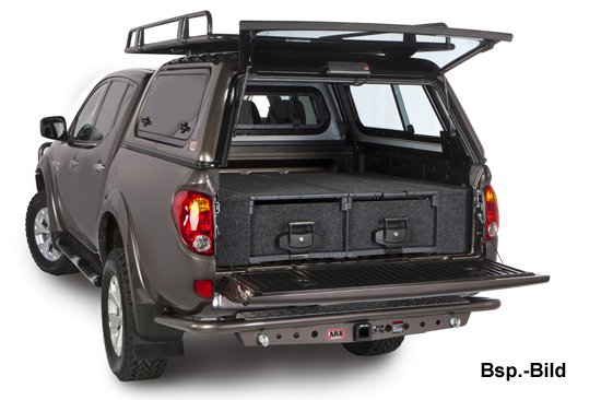 Abdeckung Outback Schublade seitlich Toyota Hilux `05-15, Doka, XtraCab (Set)
