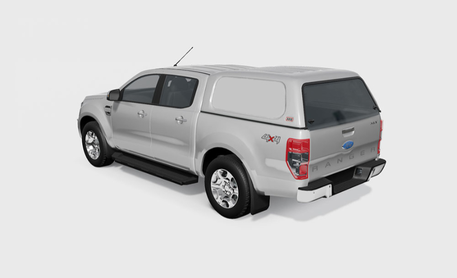 Basic Hardtop für Ford Ranger `12-`23, 2AB DC flach, glatt, seitl. geschlossen
