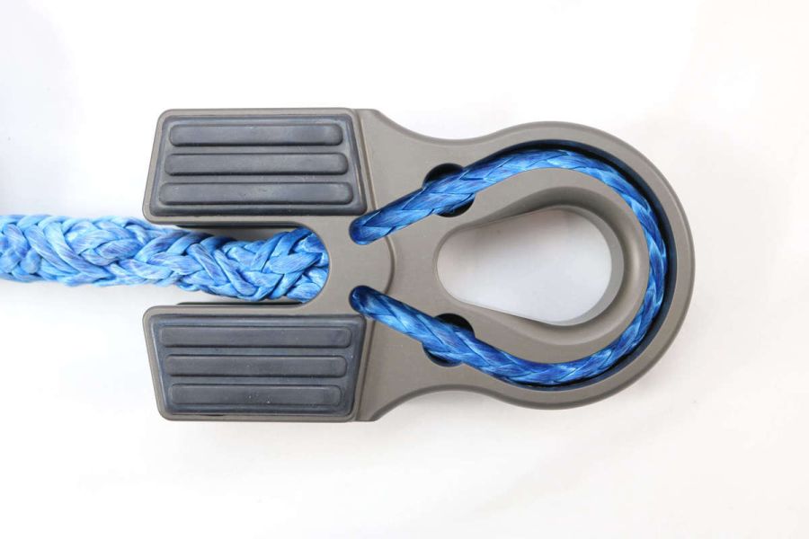 ''FACTOR 55'' FLAT SPLICER 3/8-1/2'' SYNTH. ROPE SPLICE-ON SHACKLE MOUNT, BLACK