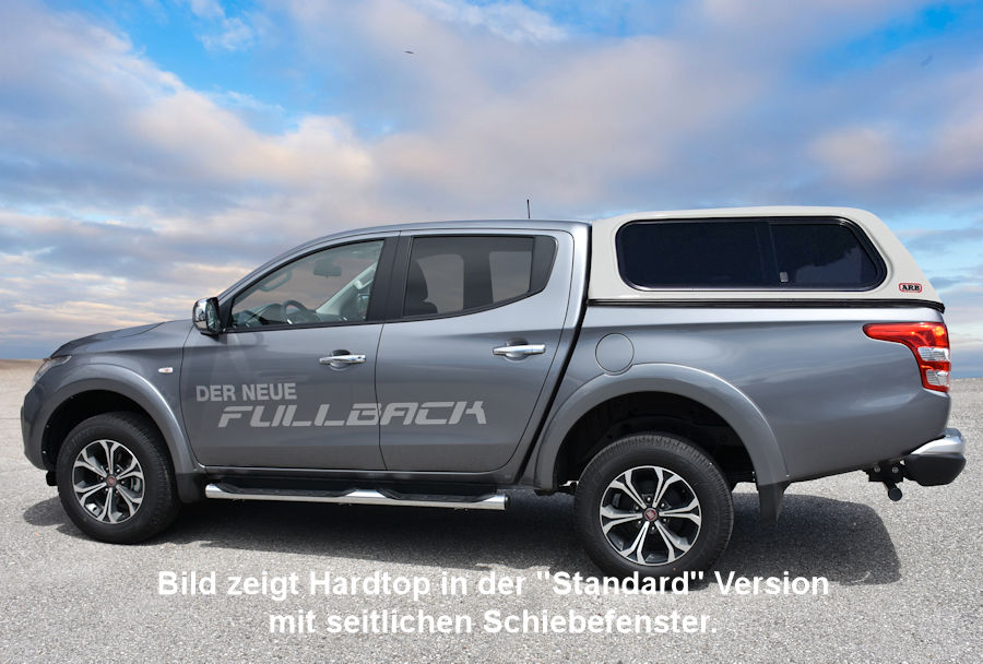Basic Hardtop für Fiat Fullback ab `15 Doka flach seitl. geschlossen