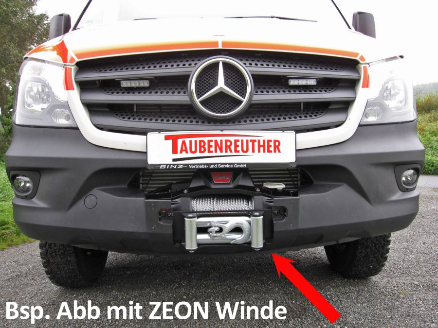 Seilwinden Set Mercedes Sprinter `06-18 & VW Crafter ->`12/16 inkl. WARN Zeon 10