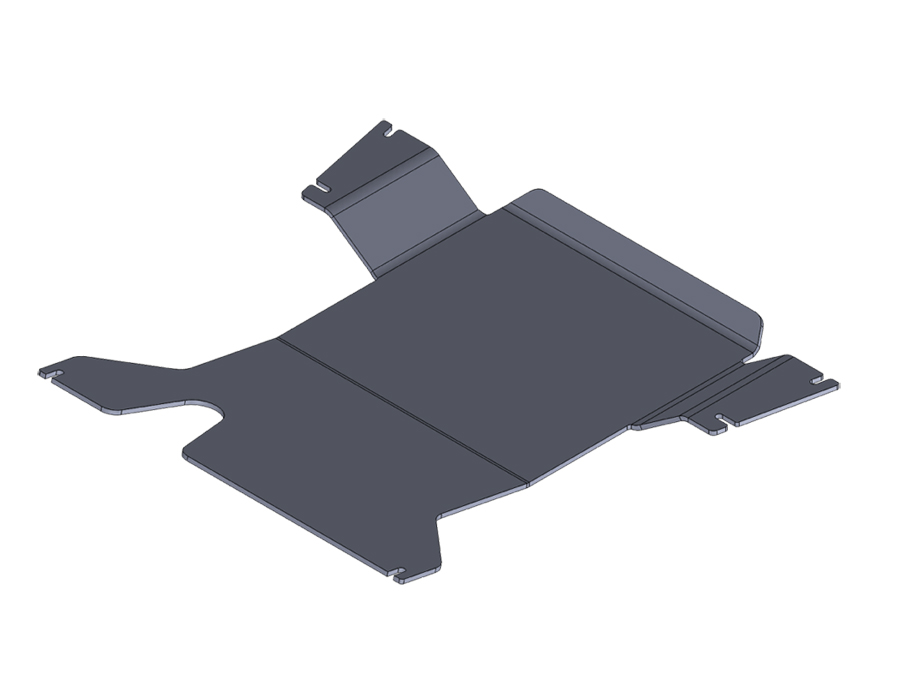 Unterfahrschutz Toyota J 80 Getriebe, 6mm Aluminium