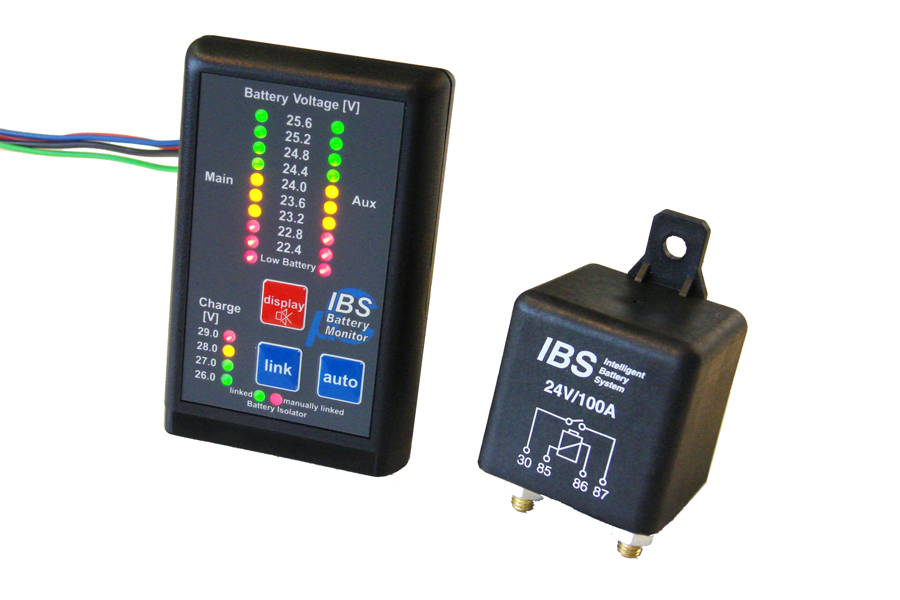 IBS Doppelbatteriesystem IBS-DBS, 24-V, mit Monitor