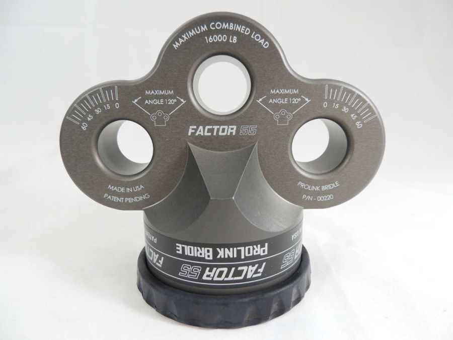 ''FACTOR 55'' PROLINK BRIDLE WINCH SHACKLE MOUNT, GRAY