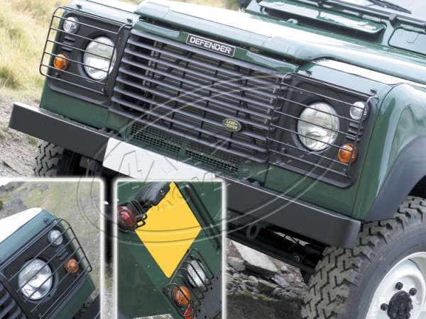 Lampenschutzgitter Set Defender TD5 ab 2003 Offroad Land Rover