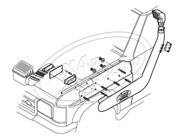 Schnorchel Discovery 2 TD5/V8 99 ON