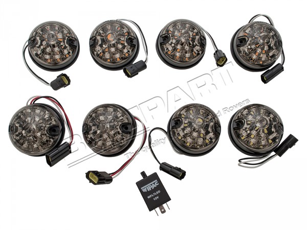 Defender Led Kit Wipac, smoked Rauchglas