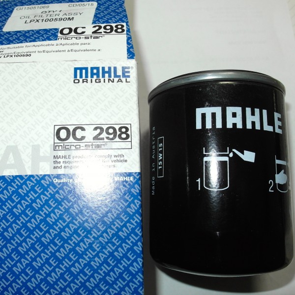 TD 5 Oilfilter Mahle, Defender Land Rover, Discovery 2