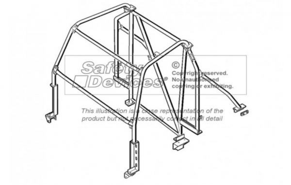 Interner Überrollbügel für Defender 90 Hard Top / CSW