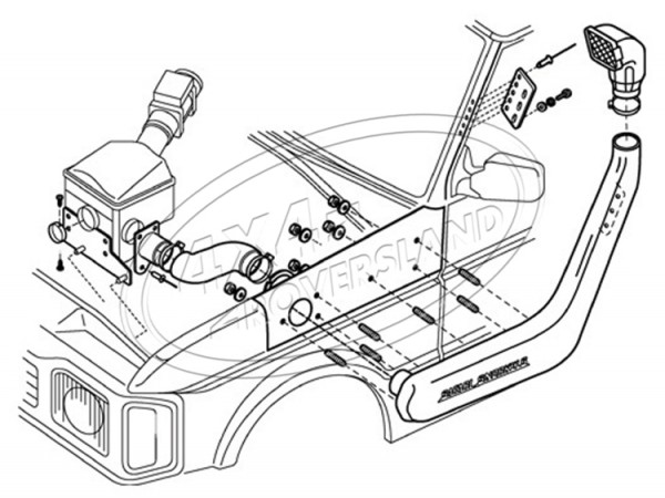 Schnorchel Discovery 300/V8 94-99 ABS