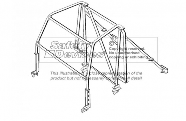 Überrollkäfig mit Spezifikation der Camel Trophy für Defender 90 Hard Top / CSW