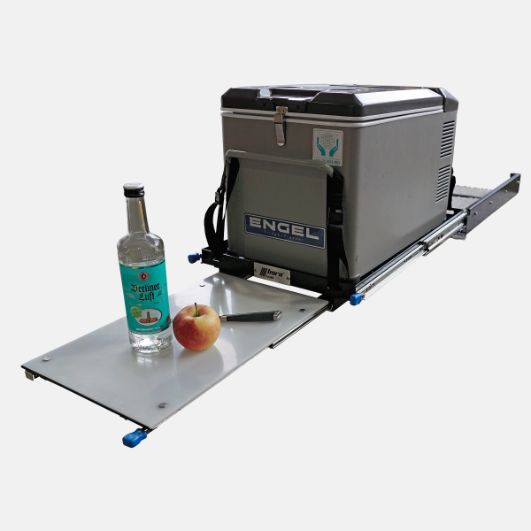 horntools Kühlbox Auszug mit ausziehbarem Tisch 780mm x 470mm