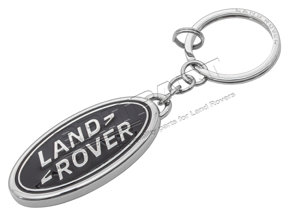 Land Rover Qualität Schwarz Echtleder Schlüsselanhänger Rechteckig United 