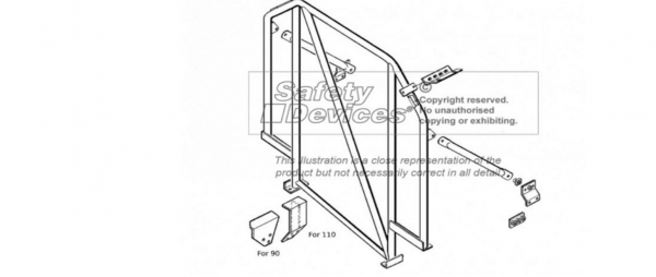 Überrollbügel mit Querstrebe für Defender 110 Hard Top & CSW