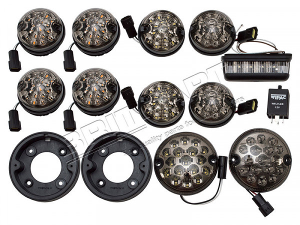 Deluxe LED Rauchglas Leuchten Umrüstkit Kit für Defender